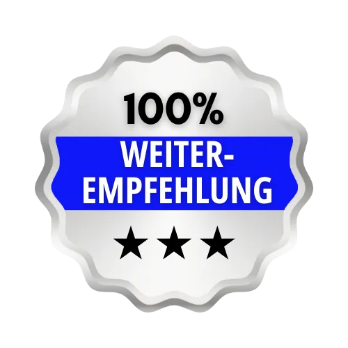 100% Weiterempfehlung Icon
